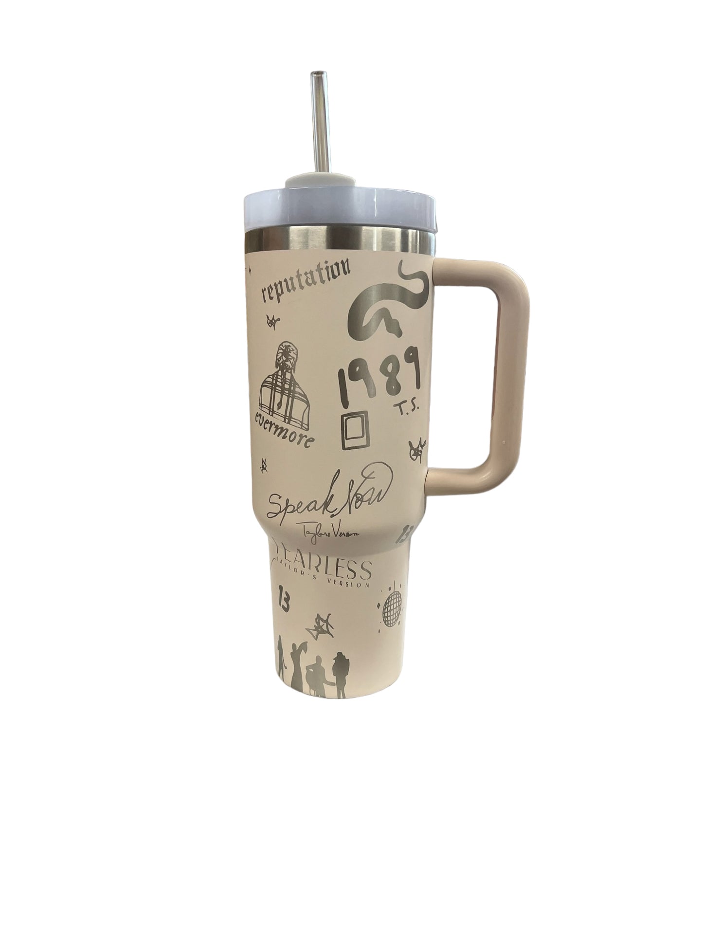 E Tour Souvenir Cup- Personalized With Concert Dates and Cities. 40oz Quencher with straw