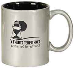 Engraved Ceramic Coffee Mug Round