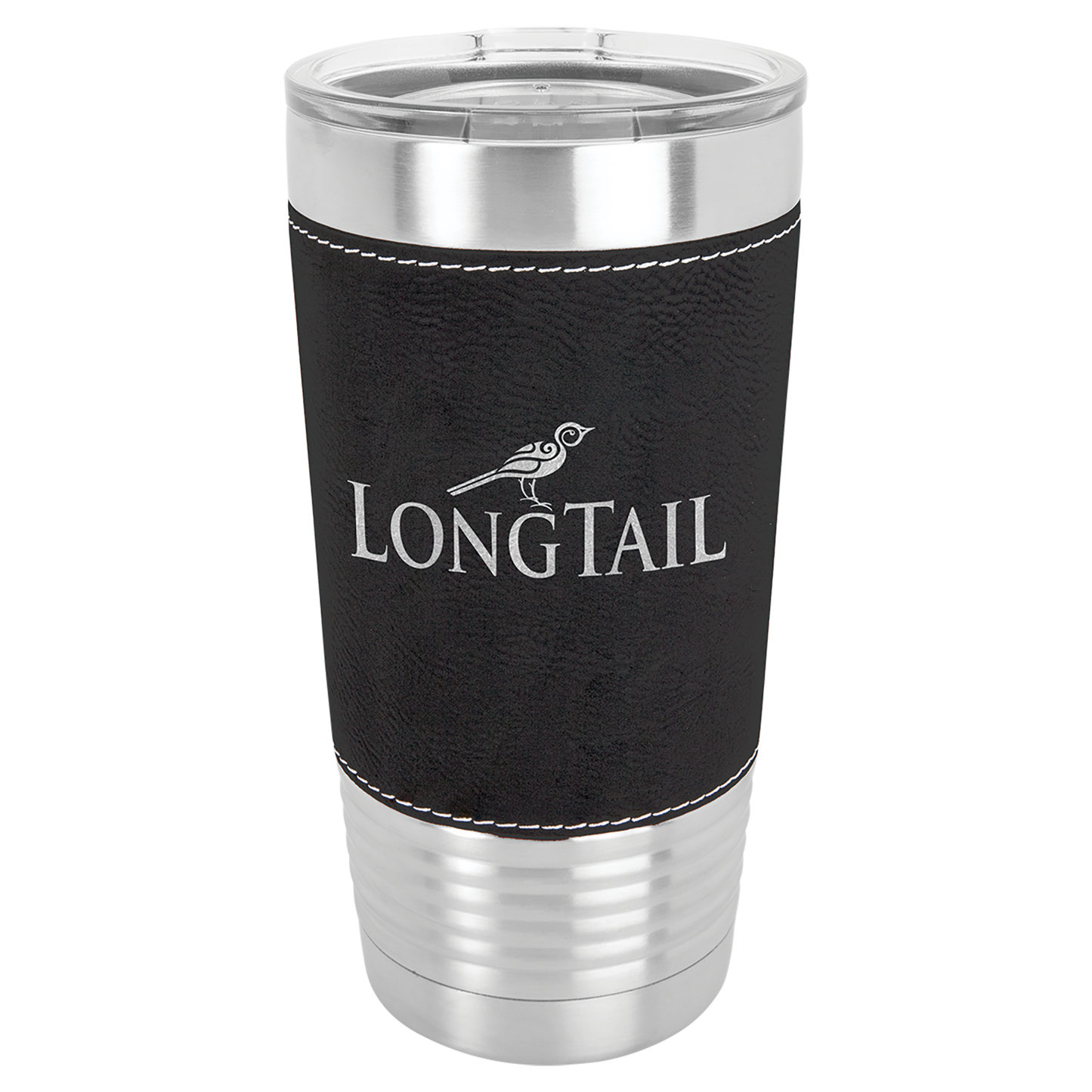 Leatherette Polar Camel Tumbler with Clear Lid
